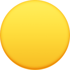 🟡 Yellow Circle Emoji on Facebook