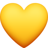 yellow-heart Emoji facebook