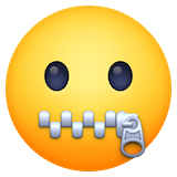 zipper-mouth-face Emoji facebook