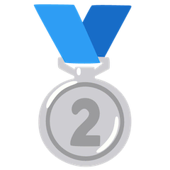 🥈 Medalha de prata Emoji nos Google Android, Chromebooks