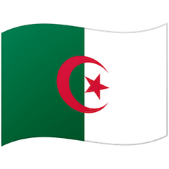 Флаг Алжира Эмодзи на Google Android и Chromebook