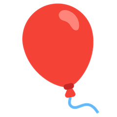 Luftballon Emoji Google Android, Chromebook