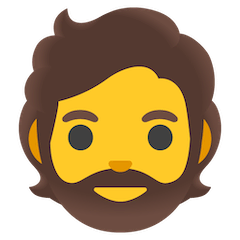 🧔 Бородатый человек Эмодзи на Google Android и Chromebook
