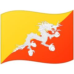 Флаг Бутана Эмодзи на Google Android и Chromebook