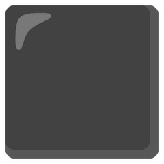 Großes schwarzes Quadrat Emoji Google Android, Chromebook