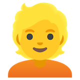 blond-haired-person Emoji google