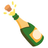 bottle-with-popping-cork Emoji google