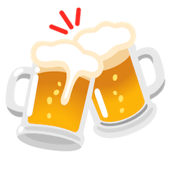 🍻 Jarras de cerveza brindando Emoji en Google Android, Chromebooks
