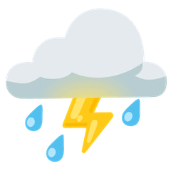 ⛈ Cloud With Lightning and Rain Emoji — Meaning, Copy & Paste