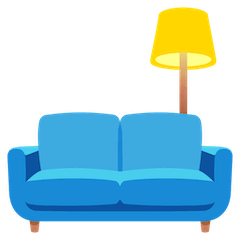 Couch und Lampe Emoji Google Android, Chromebook