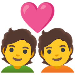 💑 Couple With Heart Emoji on Google Android and Chromebooks