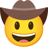 cowboy-hat-face Emoji google