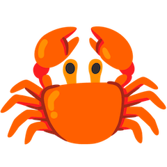 Crabe Émoji Google Android, Chromebook