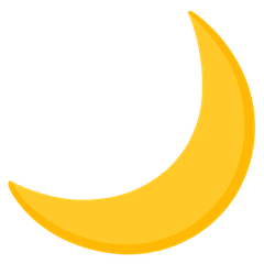 🌙 Crescent Moon Emoji on Google Android and Chromebooks