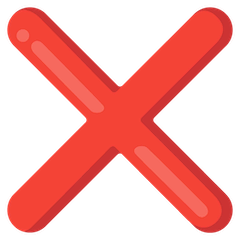 ❌ Cross Mark Emoji on Google Android and Chromebooks