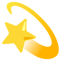 💫 Simbolo della stella con scia circolare Emoji su Google Android, Chromebooks