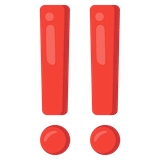 double-exclamation-mark Emoji google