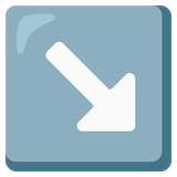 down-right-arrow Emoji google