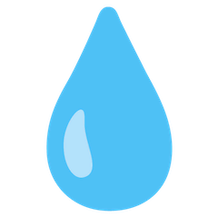 💧 Gota de agua Emoji en Google Android, Chromebooks