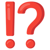 exclamation-question-mark Emoji google