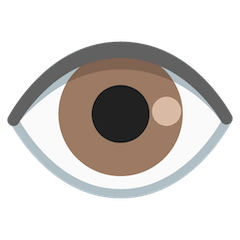Глаз Эмодзи на Google Android и Chromebook