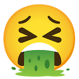 face-vomiting Emoji google