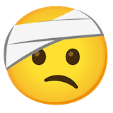 face-with-head-bandage Emoji google