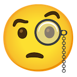 face-with-monocle Emoji google