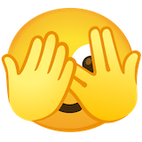 face-with-peeking-eye Emoji google