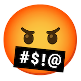 face-with-symbols-on-mouth Emoji google