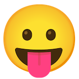 face-with-tongue Emoji google