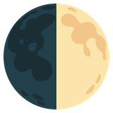 first-quarter-moon Emoji google
