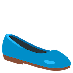 Обувь на плоской подошве Эмодзи на Google Android и Chromebook