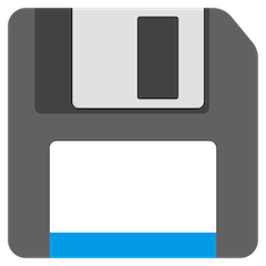 Floppy Disk Emoji on Google Android and Chromebooks