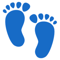 Footprints Emoji on Google Android and Chromebooks