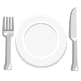fork-and-knife-with-plate Emoji google