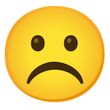 frowning-face Emoji google