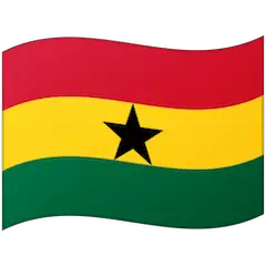 Flagge von Ghana Emoji Google Android, Chromebook