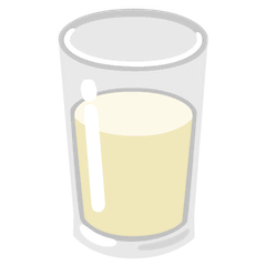 Bicchiere di latte Emoji Google Android, Chromebook