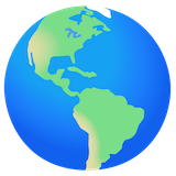globe-showing-americas Emoji google