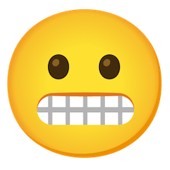 Grimassen schneidendes Gesicht Emoji Google Android, Chromebook