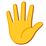 hand-with-fingers-splayed Emoji google