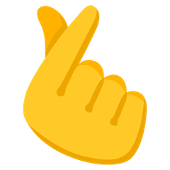 🫰 Hand With Index Finger And Thumb Crossed Emoji on Google Android and Chromebooks