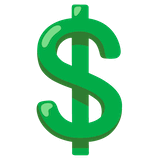 heavy-dollar-sign Emoji google