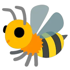 Пчела Эмодзи на Google Android и Chromebook