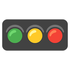 Horizontale Ampel Emoji Google Android, Chromebook