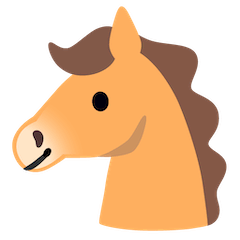 Horse Face Emoji on Google Android and Chromebooks