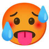 hot-face Emoji google