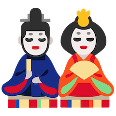 🎎 Bambole giapponesi Emoji su Google Android, Chromebooks