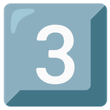 keycap-3 Emoji google